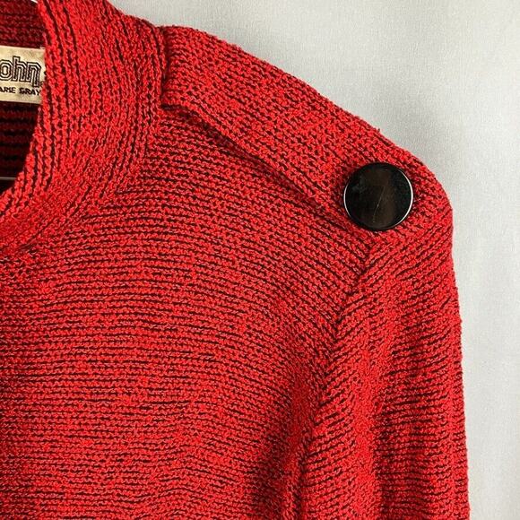 Vintage St. John Cropped Blazer Jacket Womens M Country Academia Quiet Luxury - Picture 3 of 9